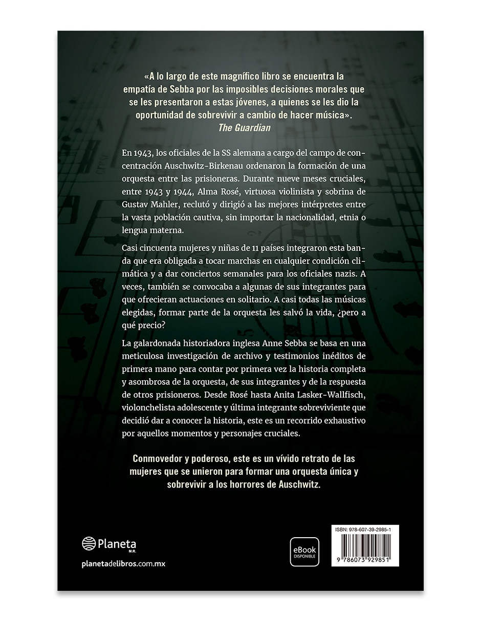 Libro La orquesta de mujeres de Auschwitz de Anne Sebba 2