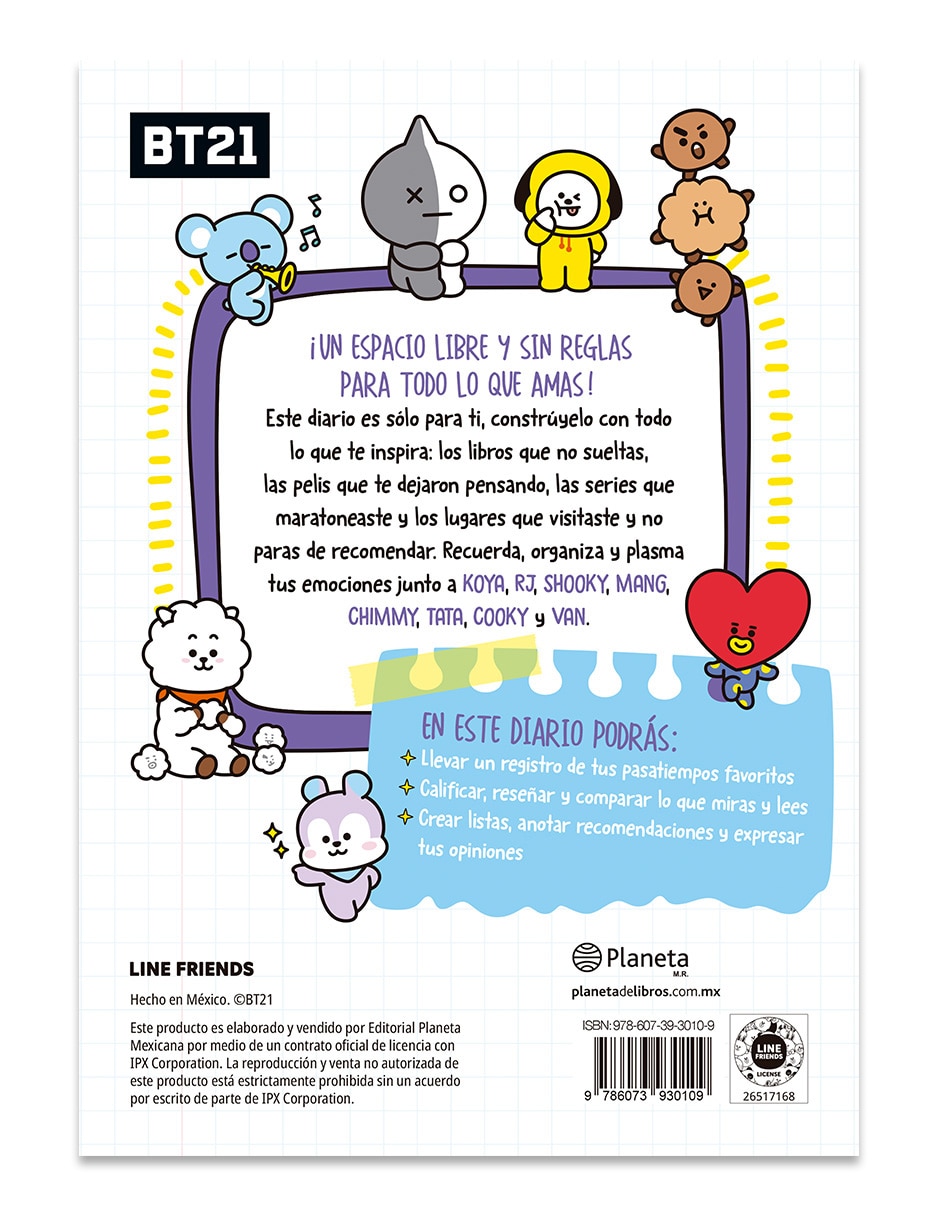 Libro BT21 Mirada Universtar de Line Friends Inc 2