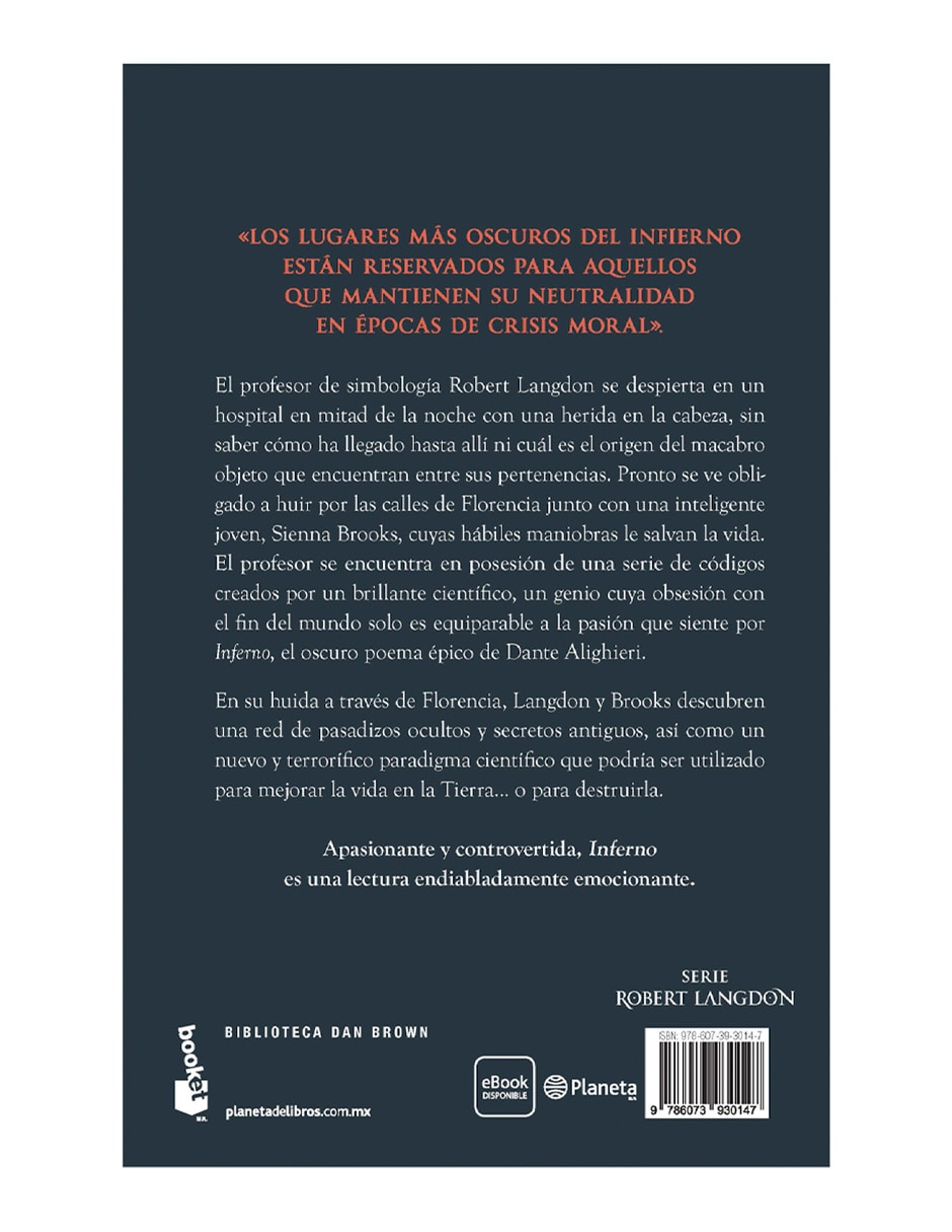 Libro Inferno de Dan Brown 2