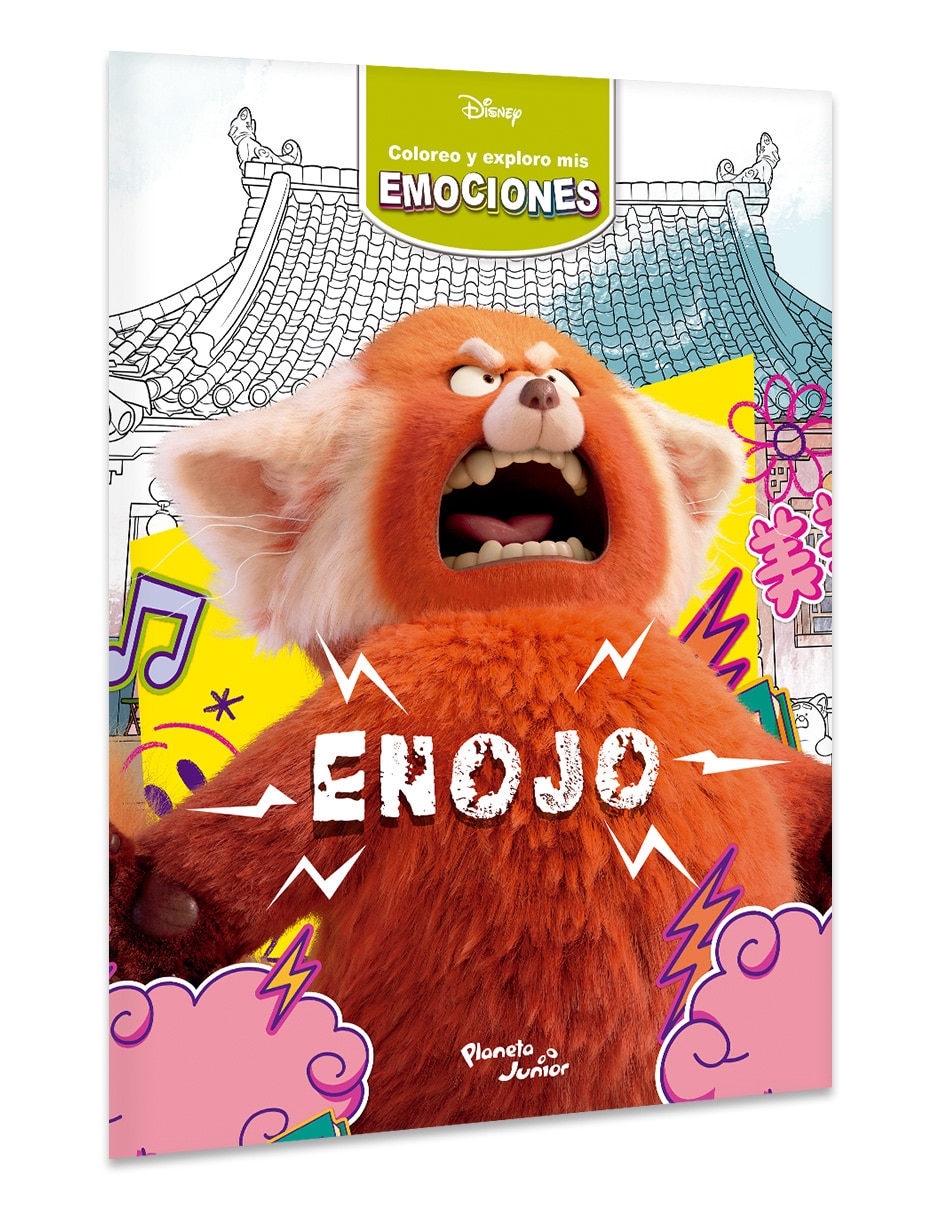 Libro Coloreo y Exploro mis Emociones Enojo de Disney 3