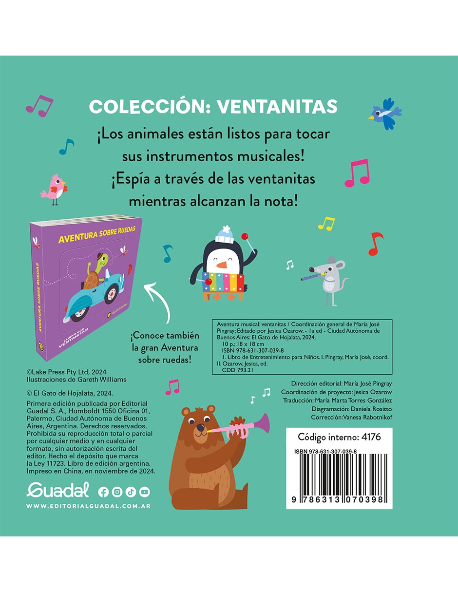 Libro Ventanitas-Aventura Musical de Varios Autores 2