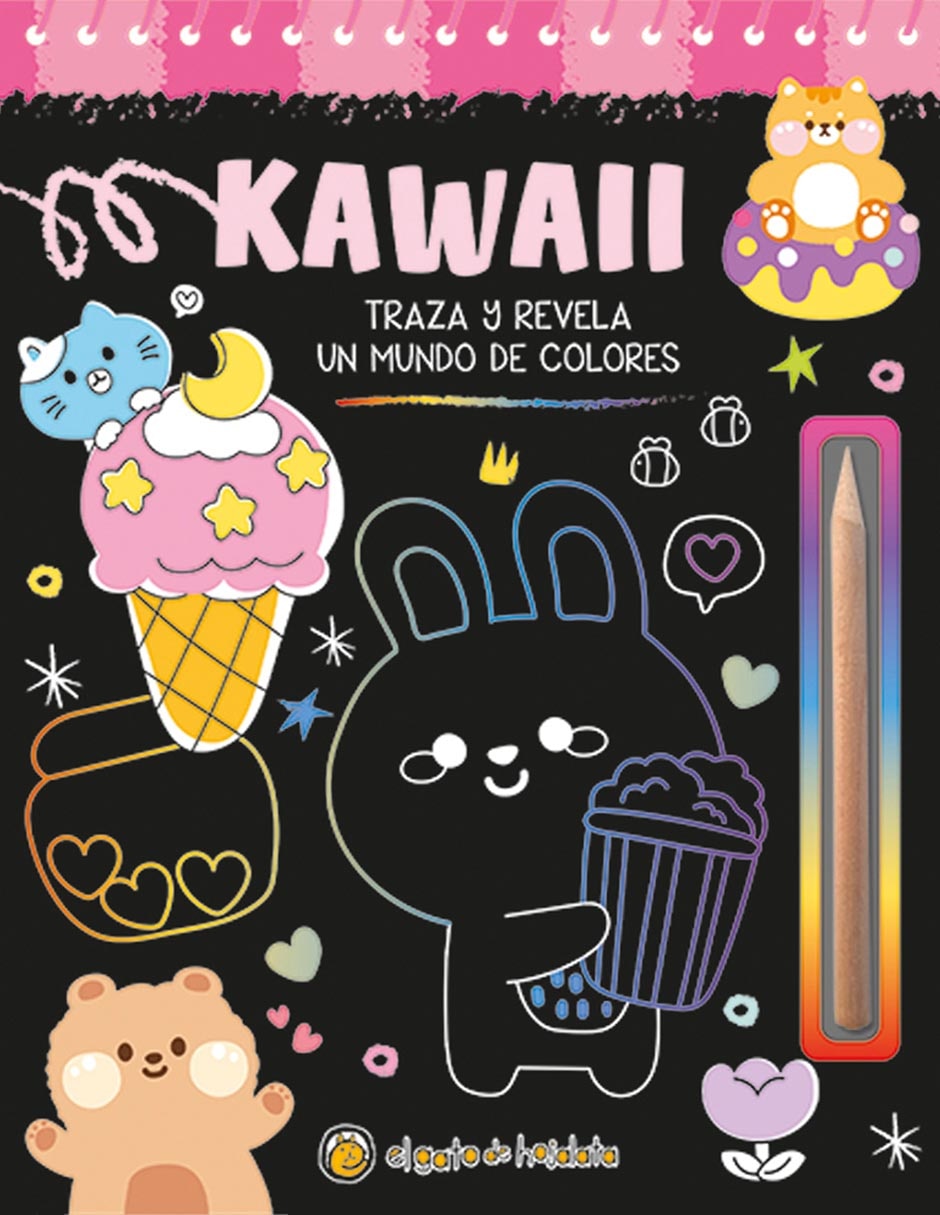 Libro Kawaii-Traza Y Crea de