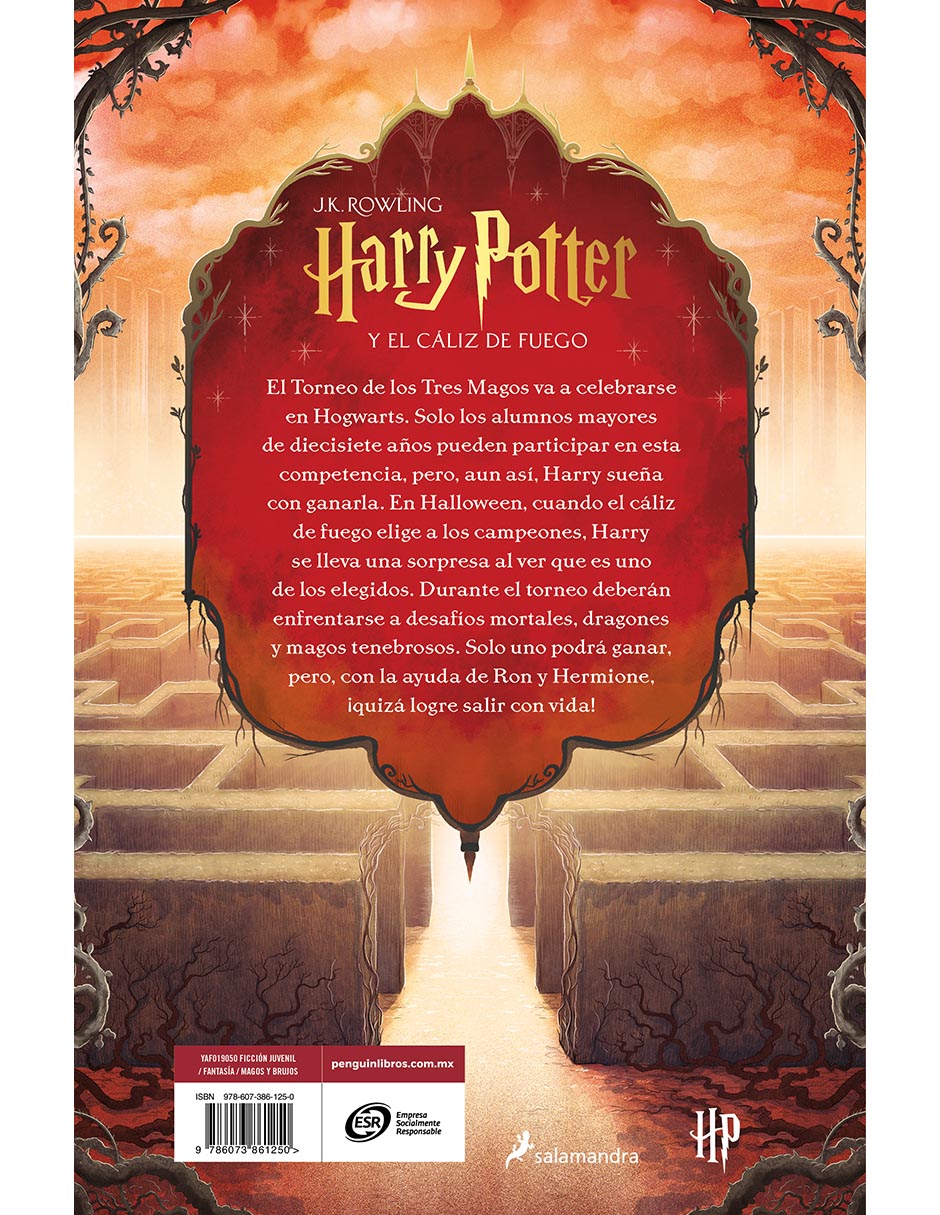 Libro Harry Potter Y El Cáliz De Fuego de J.K. Rowling 2