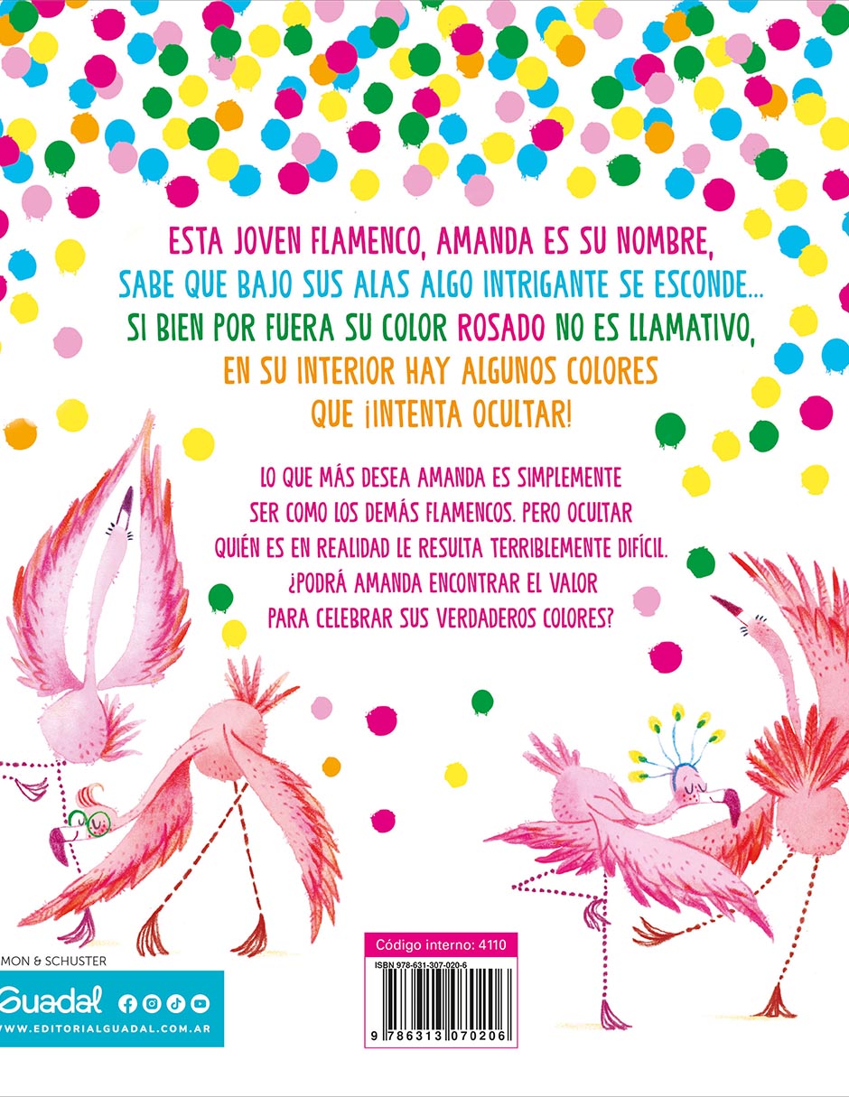 Libro Un Flamenco Arcoíris de Editorial Guadal 2