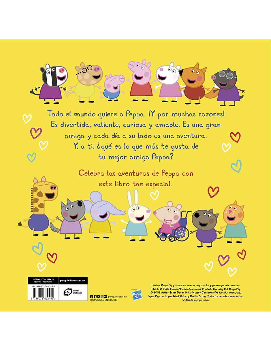 Libro Mi Mejor Amiga Peppa de Hasbro 2