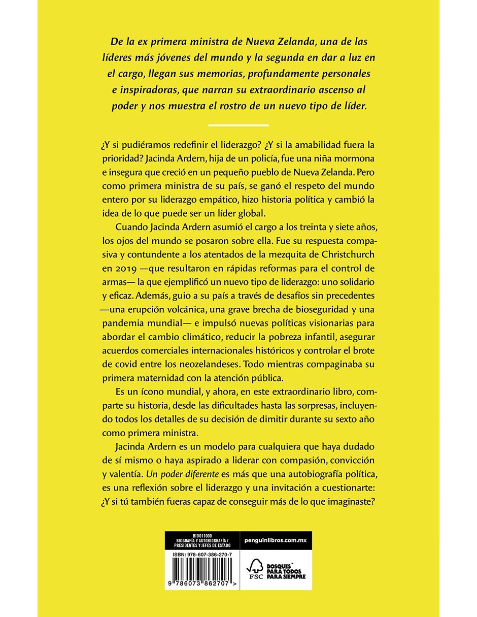 Libro UN PODER DIFERENTE de JACINDA ARDEN 2