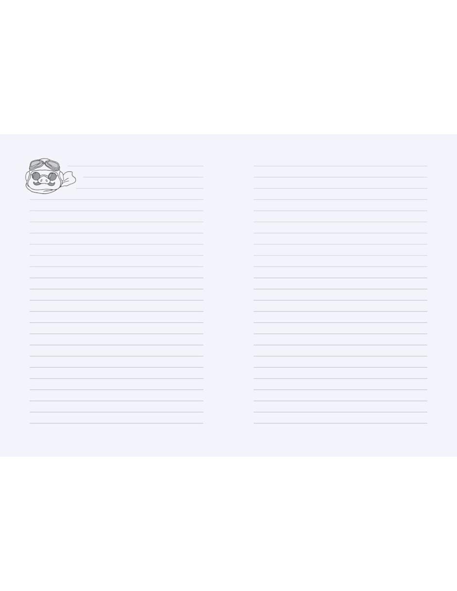 Libreta Porco Rosso a rayas 2