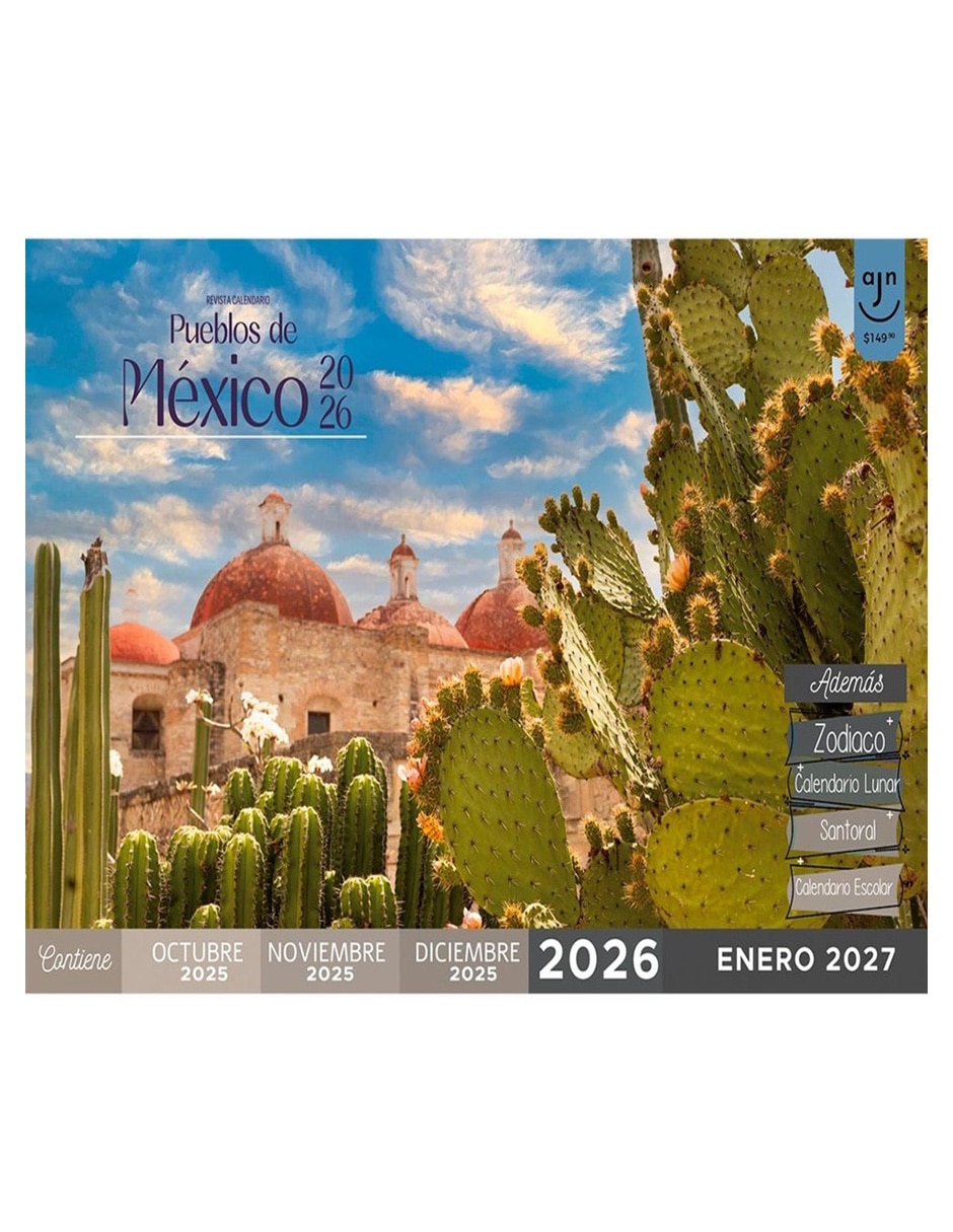 Revista Calendario Pueblos De México 2026