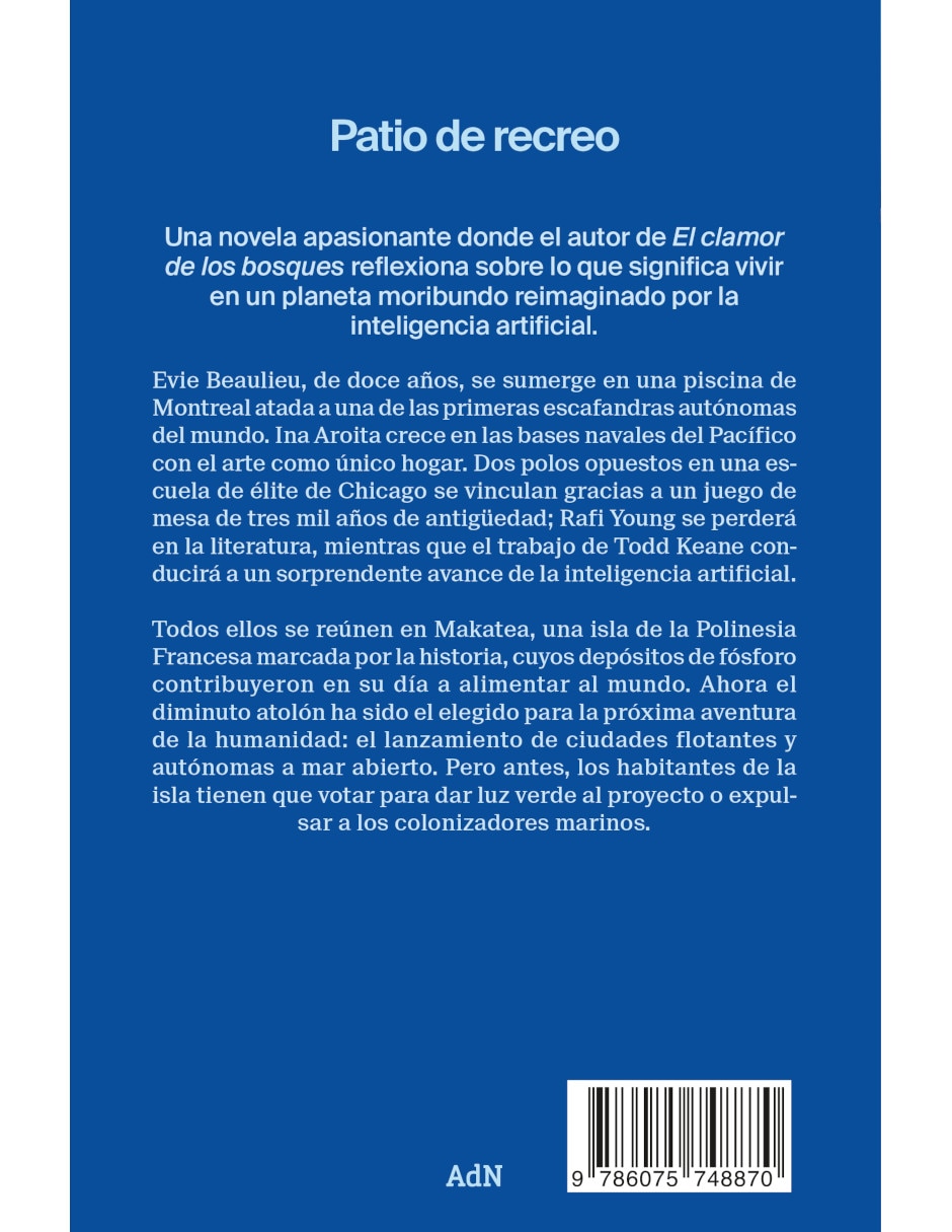 Libro Patio De Recreo de Richard Powers 2
