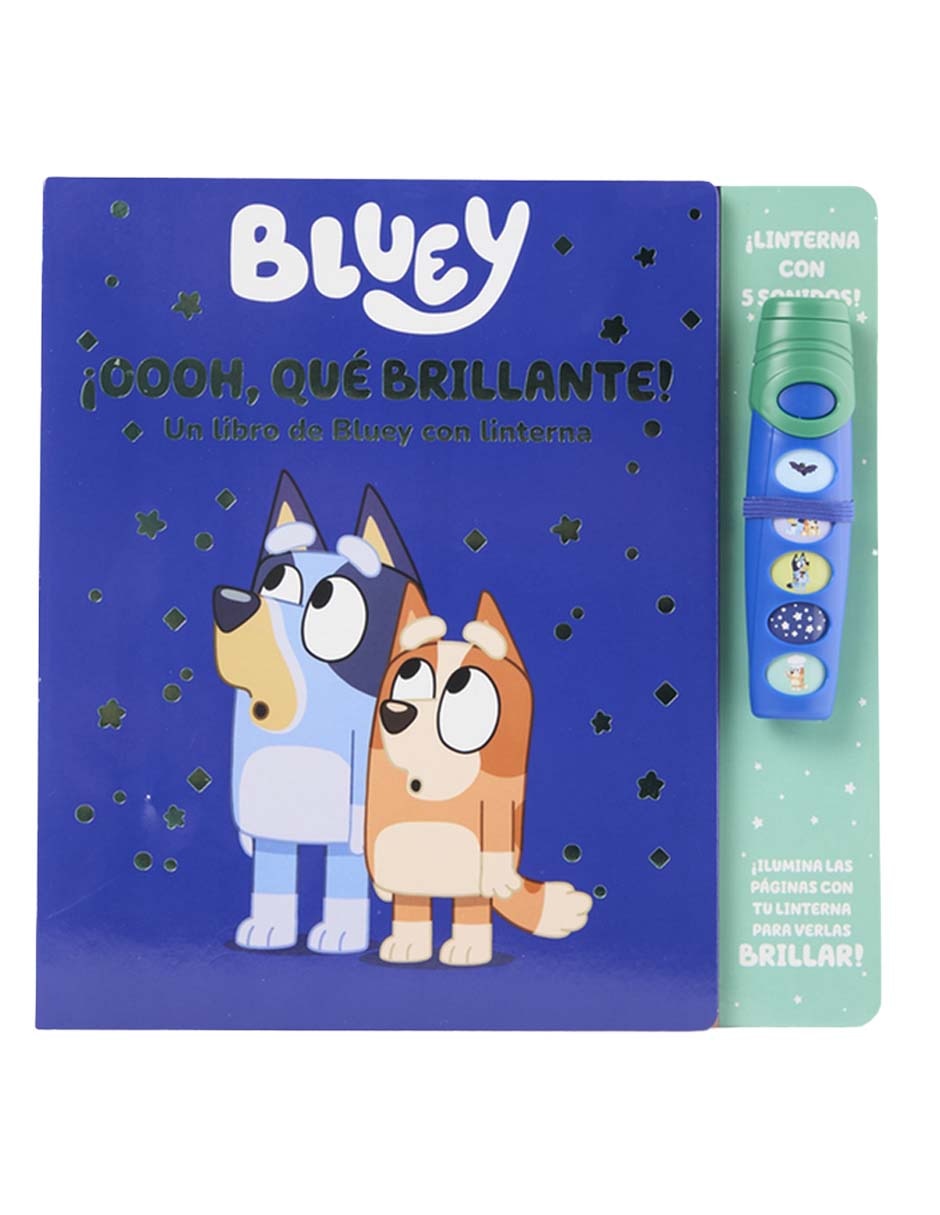 Libro Bluey ¡Oooh, qué brillante! Un libro de Bluey con linterna de Pi Kids