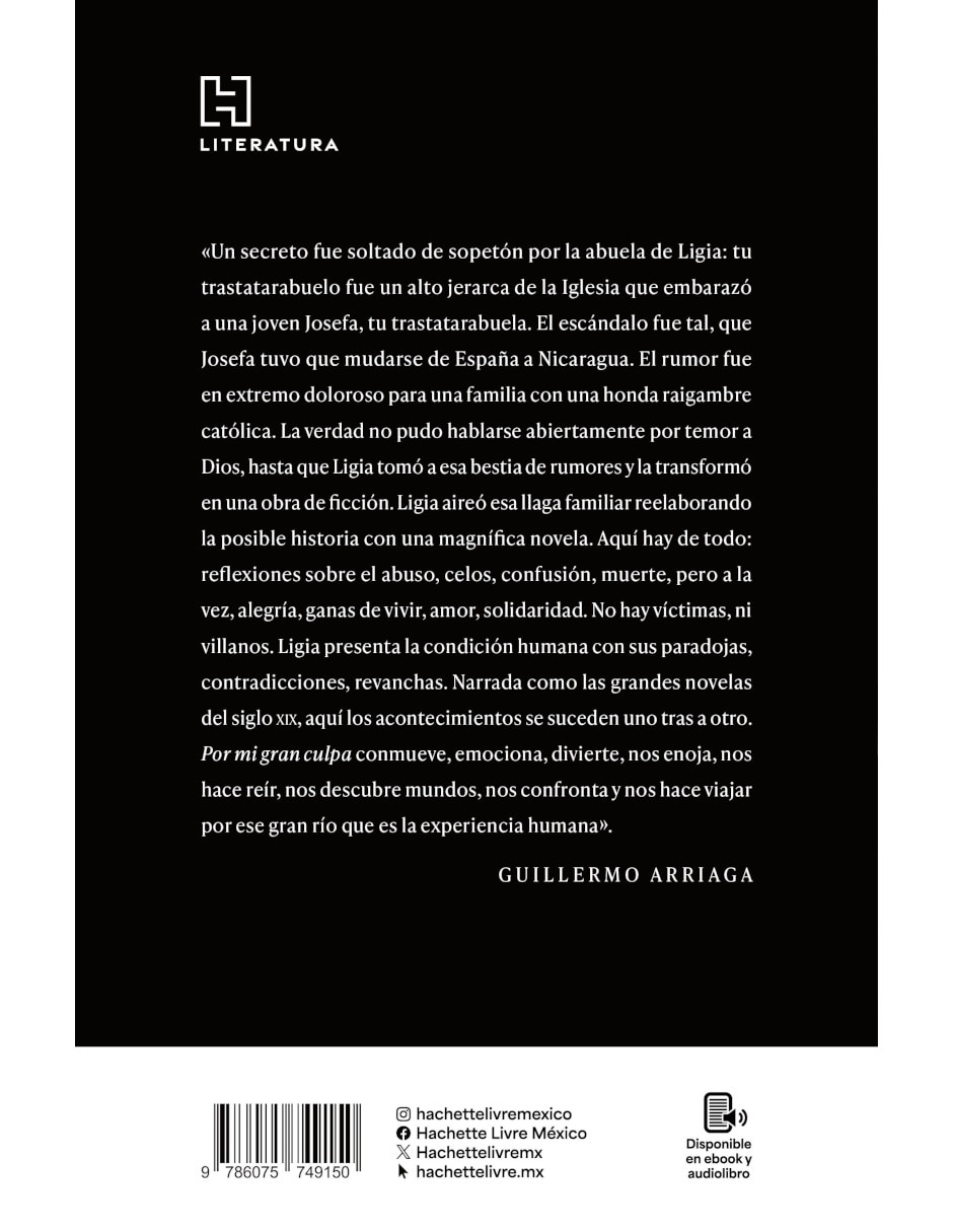 Libro Por Mi Gran Culpa de Ligia Urroz 2