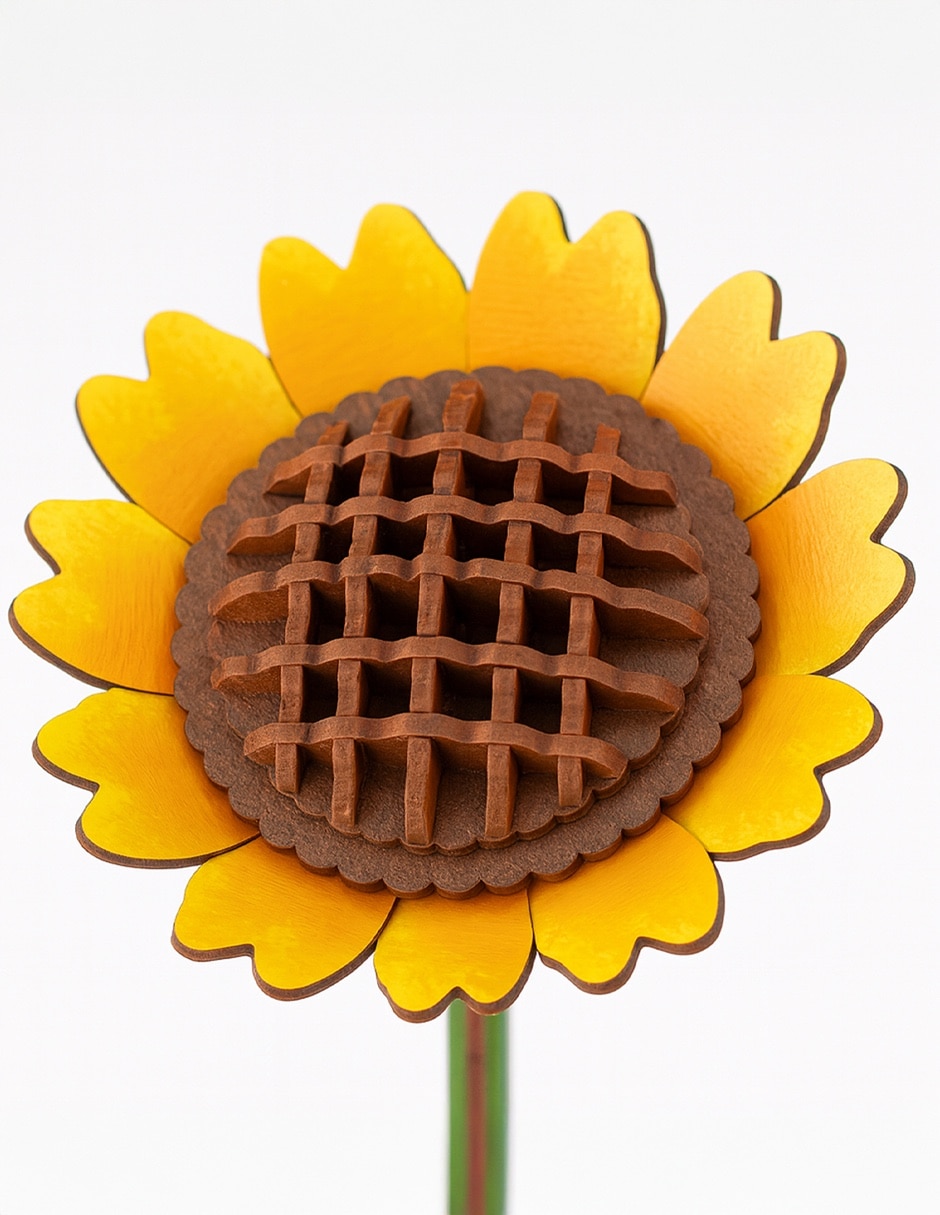 Rompecabezas 3D flores Coleccionable de girasol 85 piezas 2