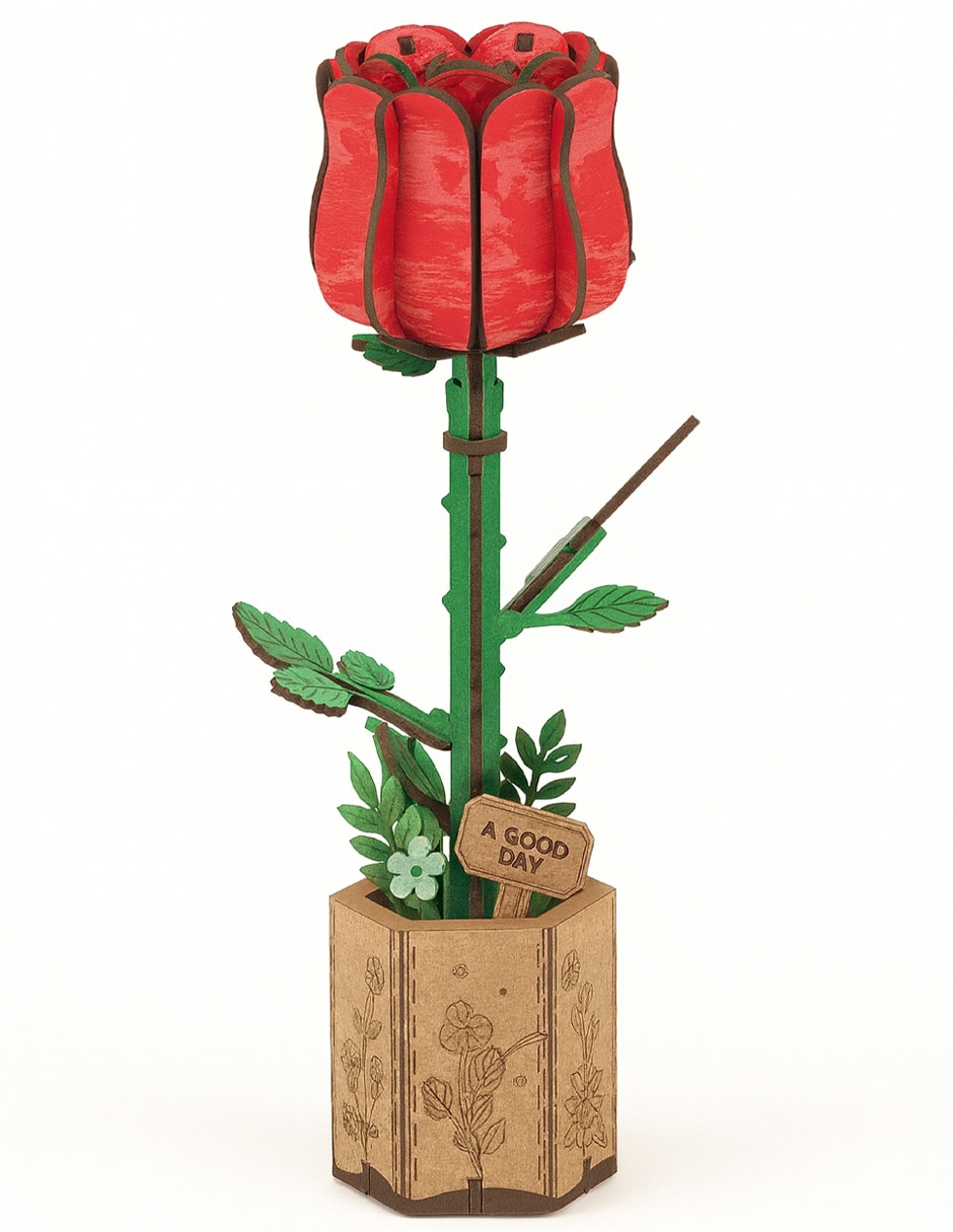 Rompecabeza 3D floral 100 piezas 3
