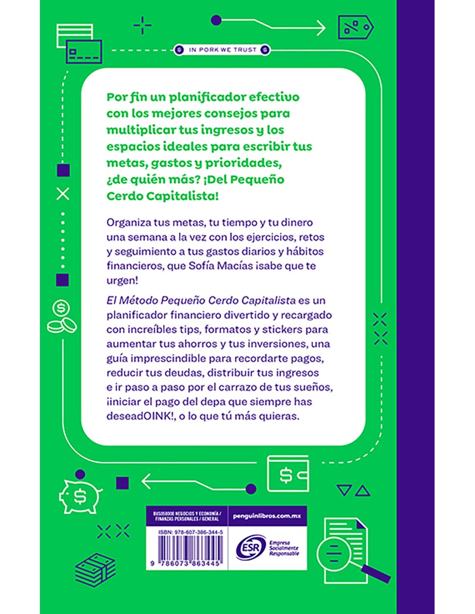 Libro El Método Pequeño Cerdo Capitalista de Sofia Macias 2