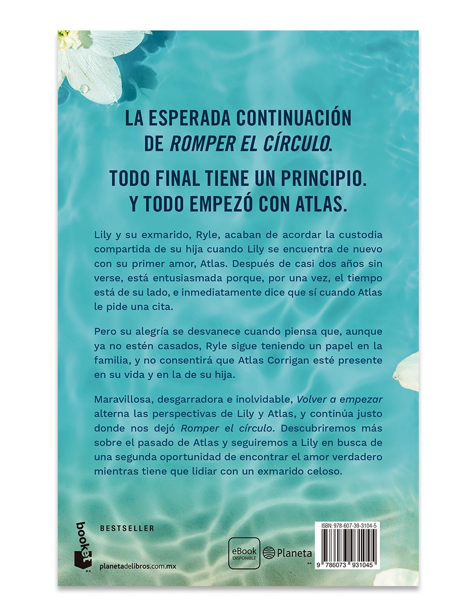 Libro Volver A Empezar It Starts With Us de Colleen Hoover 2