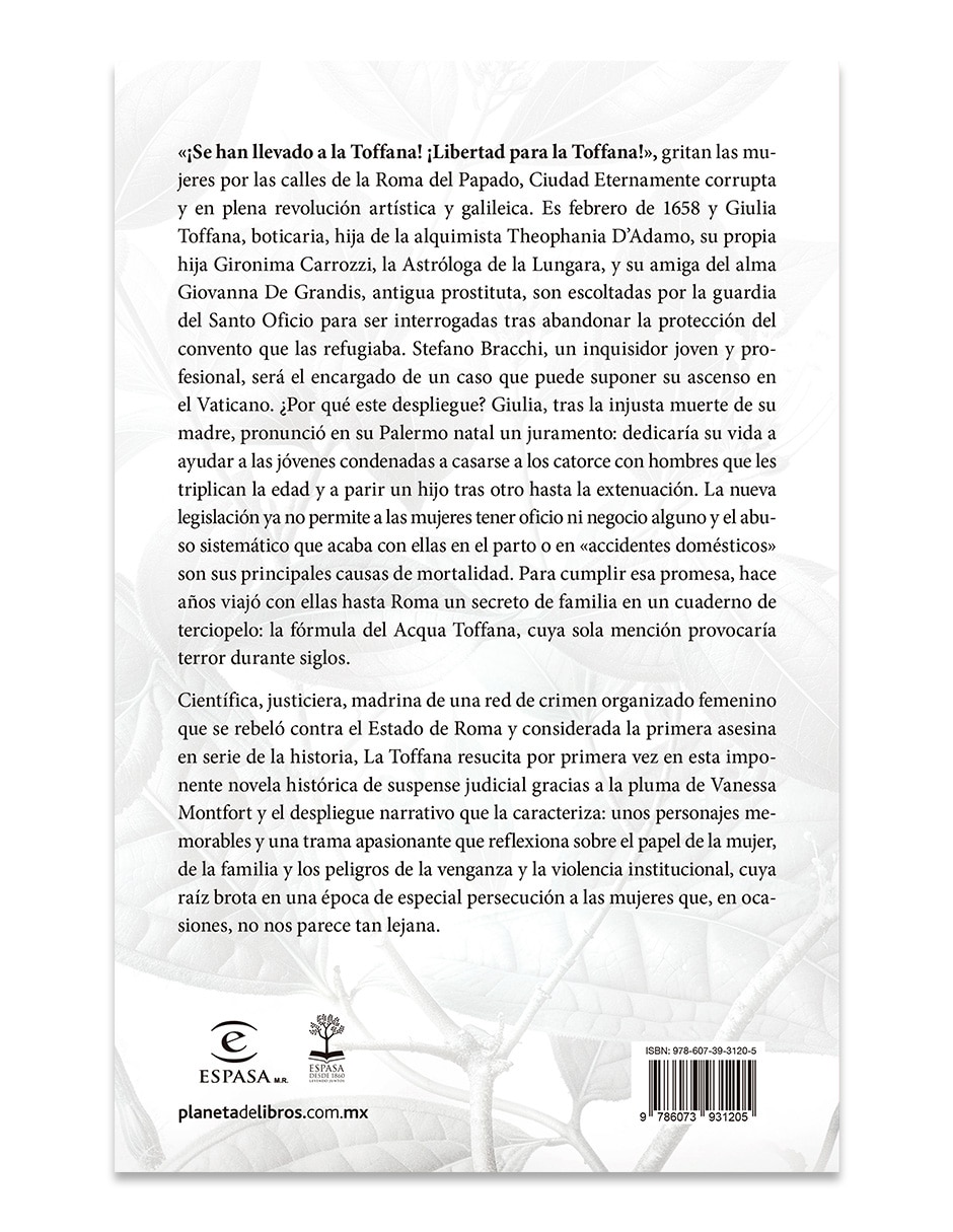 Libro La Toffana de Vanessa Montfort 2