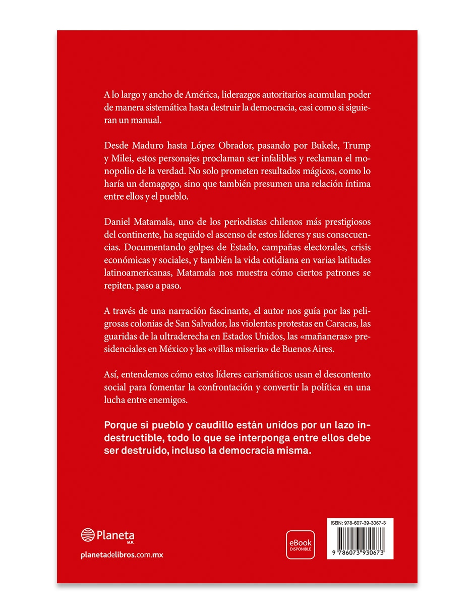 Libro Como Destruir Una Democracia de Daniel Matamala 2