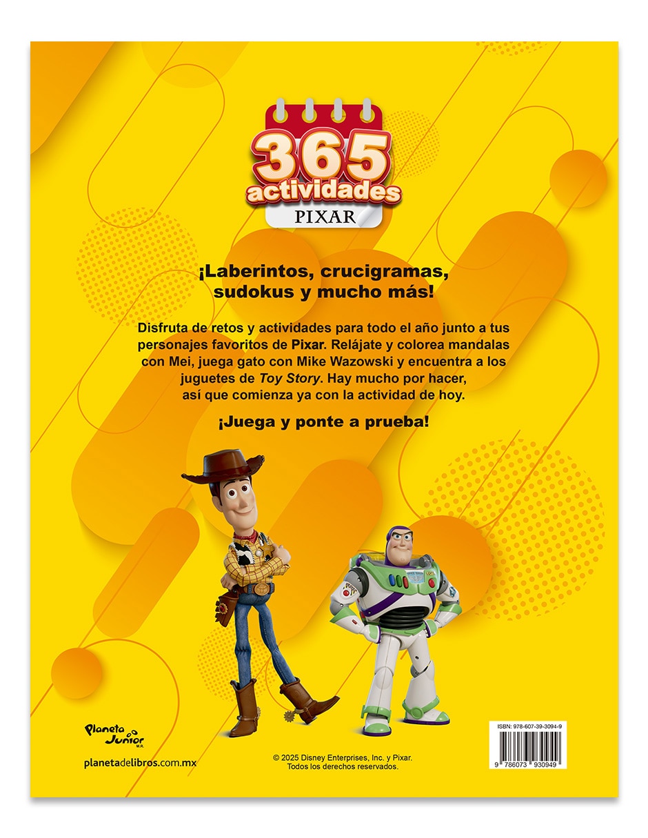 Libro 365 Actividades Pixar de Disney 2