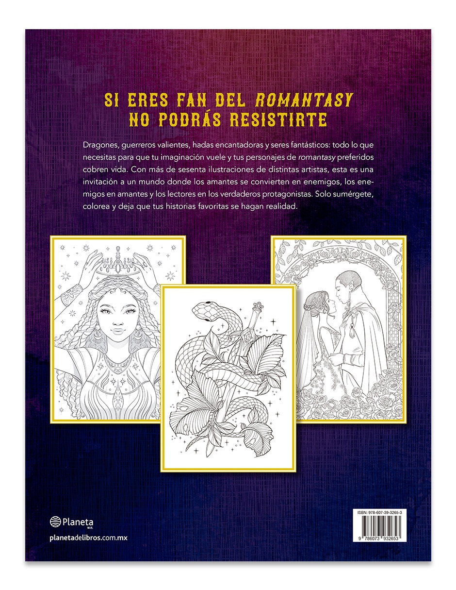 Libro Romantasy Libro Para Colorear de Ana Bidault 2