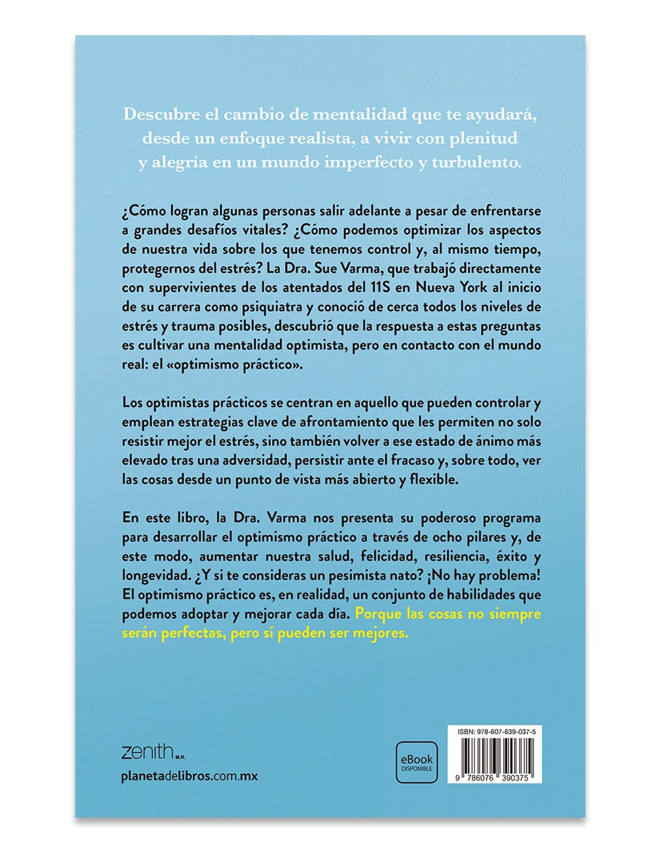 Libro Optimismo Práctico de Dra. Sue Varma 2