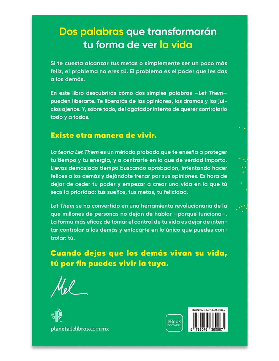 Libro La Teoría Let Them La clave está en soltar    de Mel Robbins 2