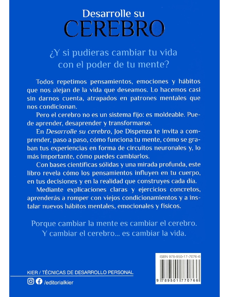 Libro Desarrolle Su Cerebro. La Ciencia Para Cambiar La Mente de Joe Dispenza 2
