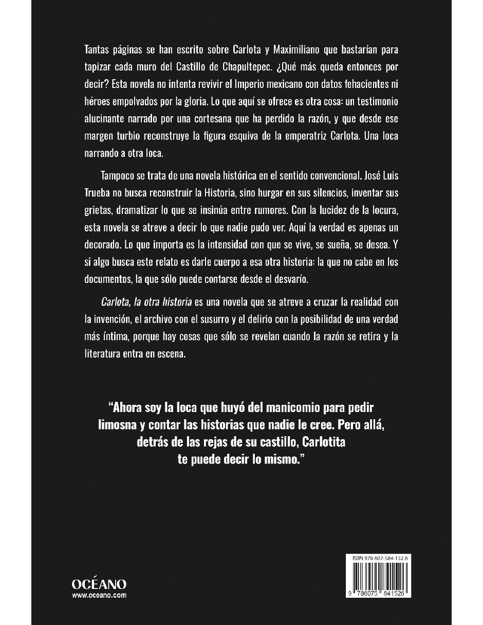 Libro Carlota. La Otra Historia de José Luis Trueba Lara 2