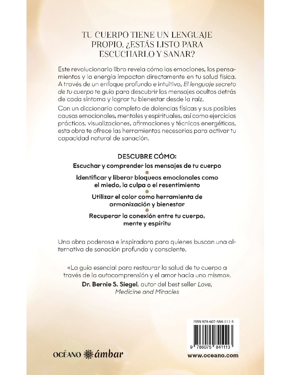 Libro El Lenguaje Secreto de Tu Cuerpo La Guía Esencial para La Salud Y El Bienestar de Inna Segal 2
