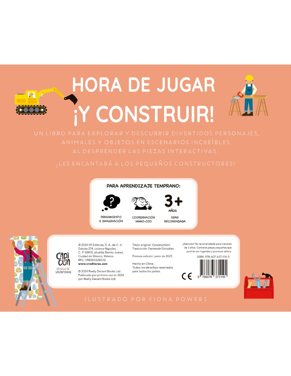 Libro Hora De Jugar ¡Y Construir! de Capicua 4