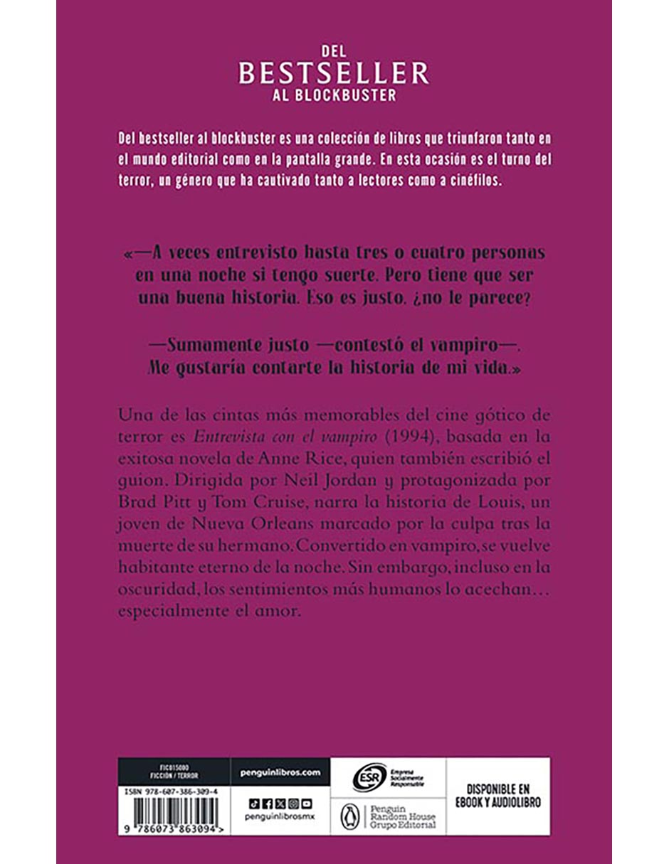 Libro Entrevista Con El Vampiro de Anne Rice 2
