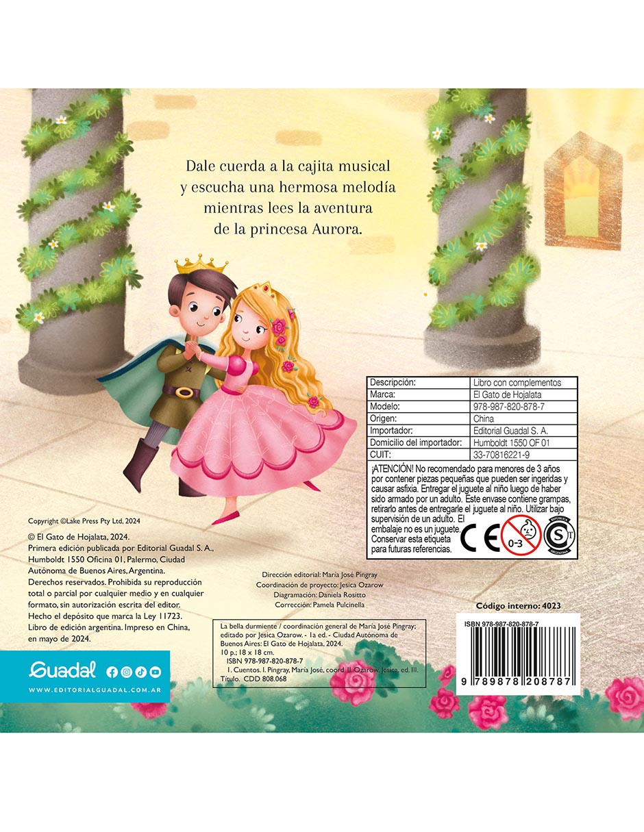 Libro La Bella Durmiente: Cajita Musical de Guadal 2