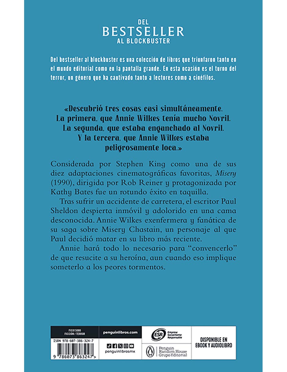 Libro Misery de Stephen King 2