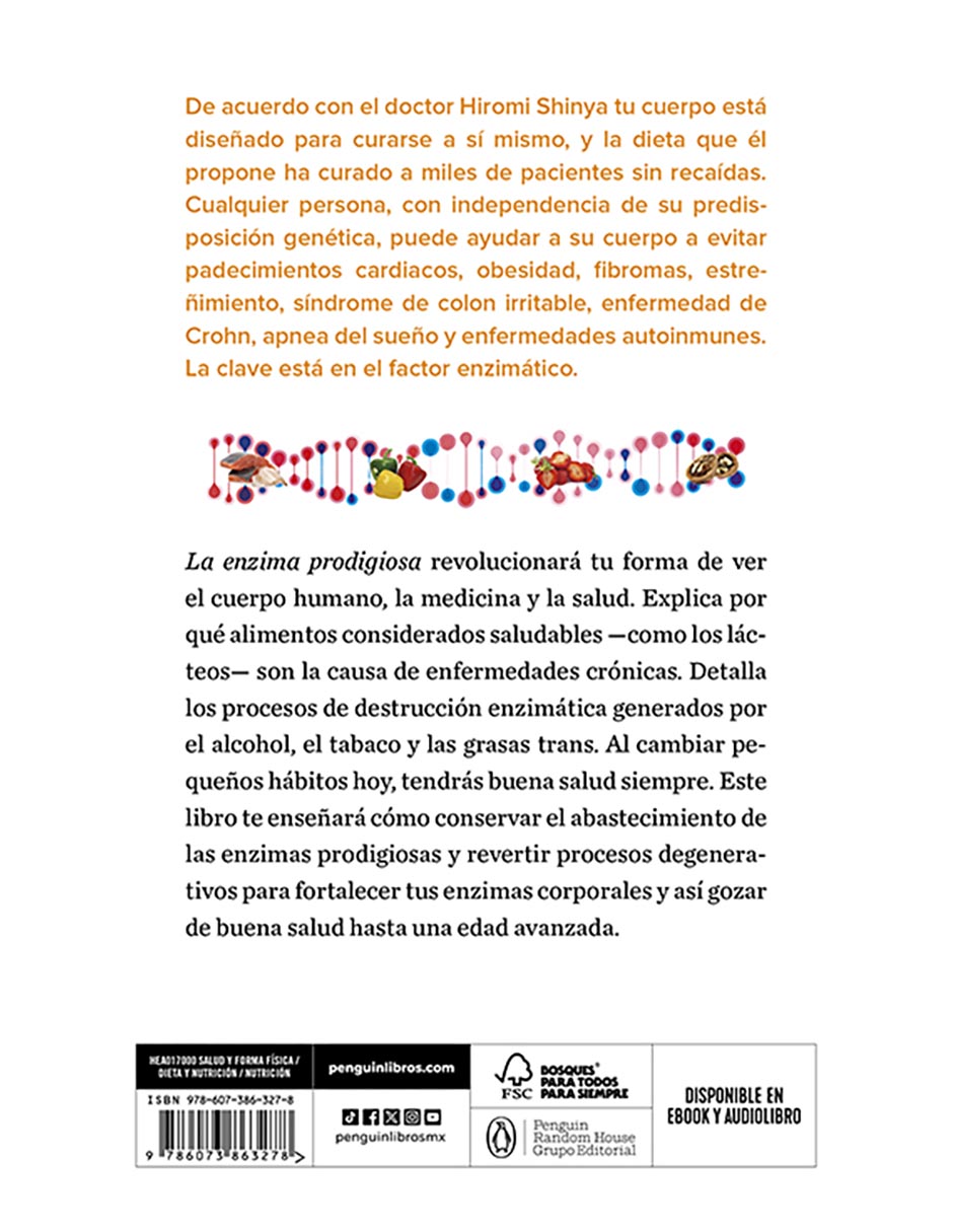 Libro La Enzima Prodigiosa de Dr. Hiromi Shinya 2