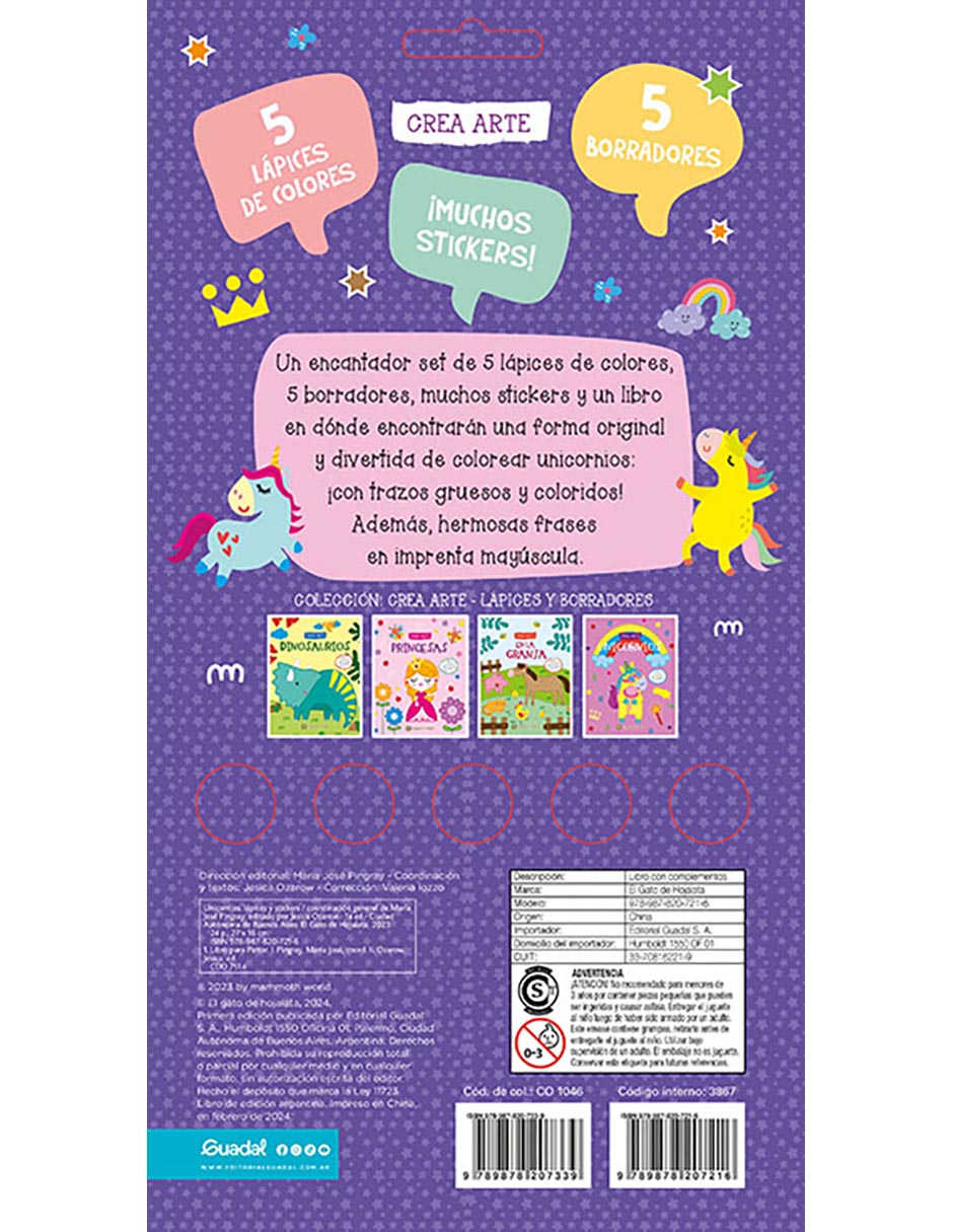 Libro Crea Arte: Unicornios de 2