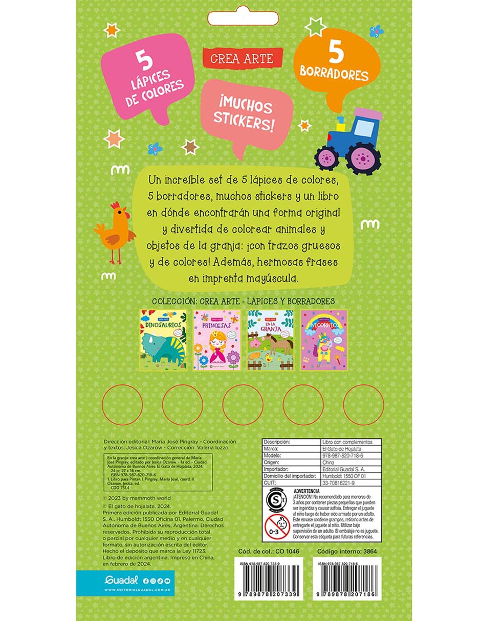 Libro Crea Arte: En La Granja de Varios Autores 2