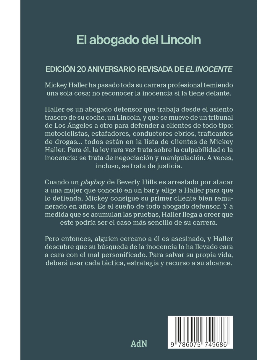Libro El abogado del Lincoln de Connelly, Michael 2