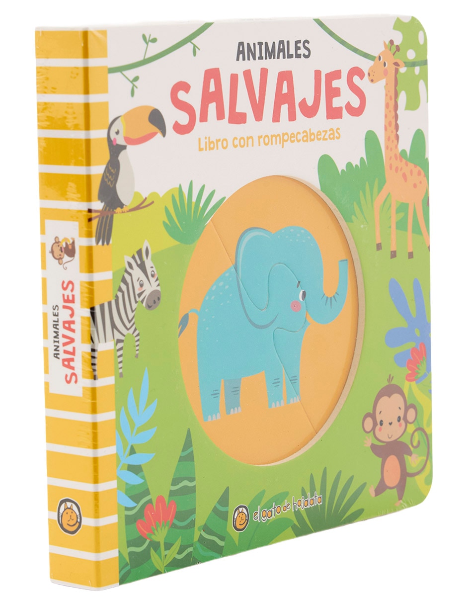 Libro Animales salvajes libro con rompecabezas de Editorial Guadal 2