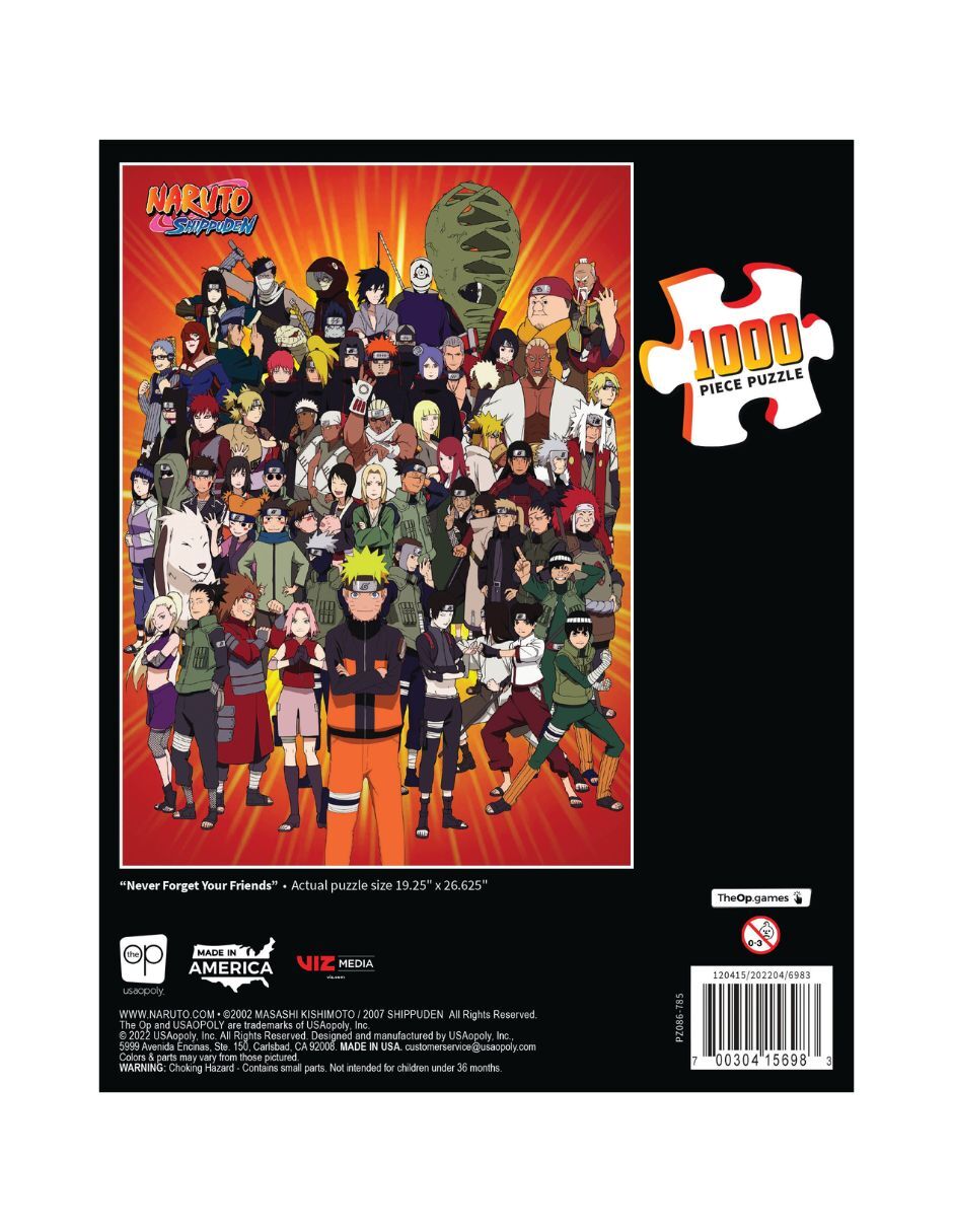 Rompecabezas naruto never forget your friends 1000 piezas 4