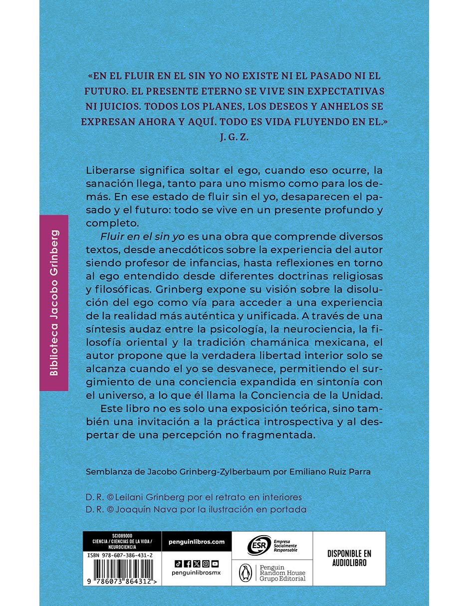 Libro Fluir En El Sin Yo de Jacobo Grinberg-Zylberbaum 2