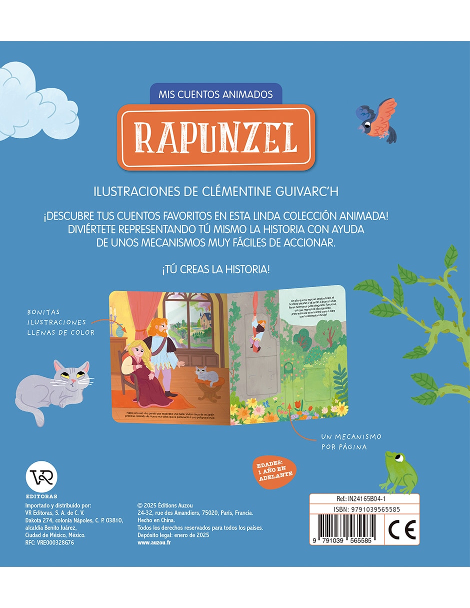 Libro RAPUNZEL, MIS CUENTOS ANIMADOS de AUZOU 2