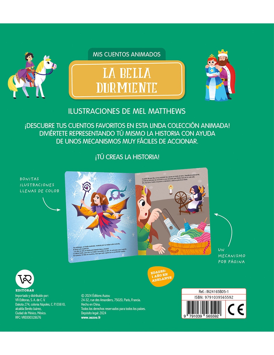 Libro La bella Durmiente Mis Cuentos Animados de Mel Matthews 4