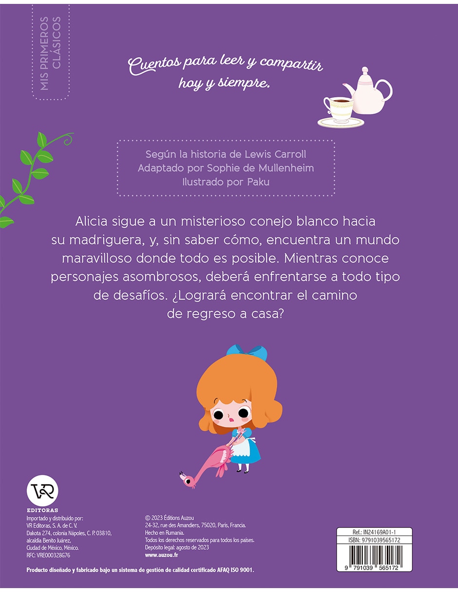 Libro Mis Primeros Clásicos Alicia en el País de Las Maravillas de Paku 4