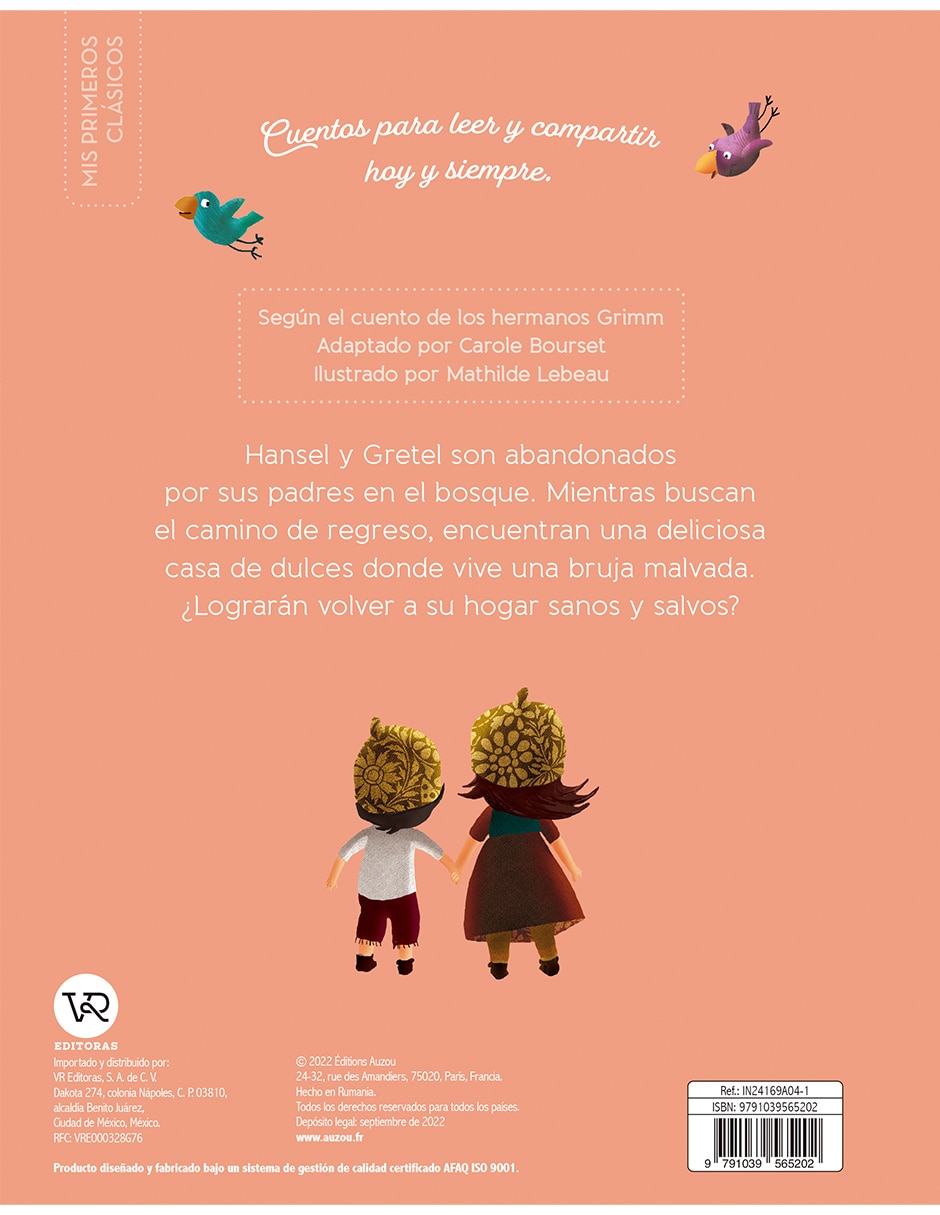 Libro Pequeños clásicos Hansel y Gretel de Mathilde Lebeau 4