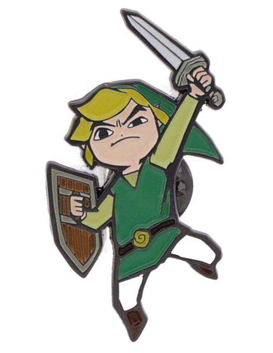 Pin de metal asimétrica Toon Link