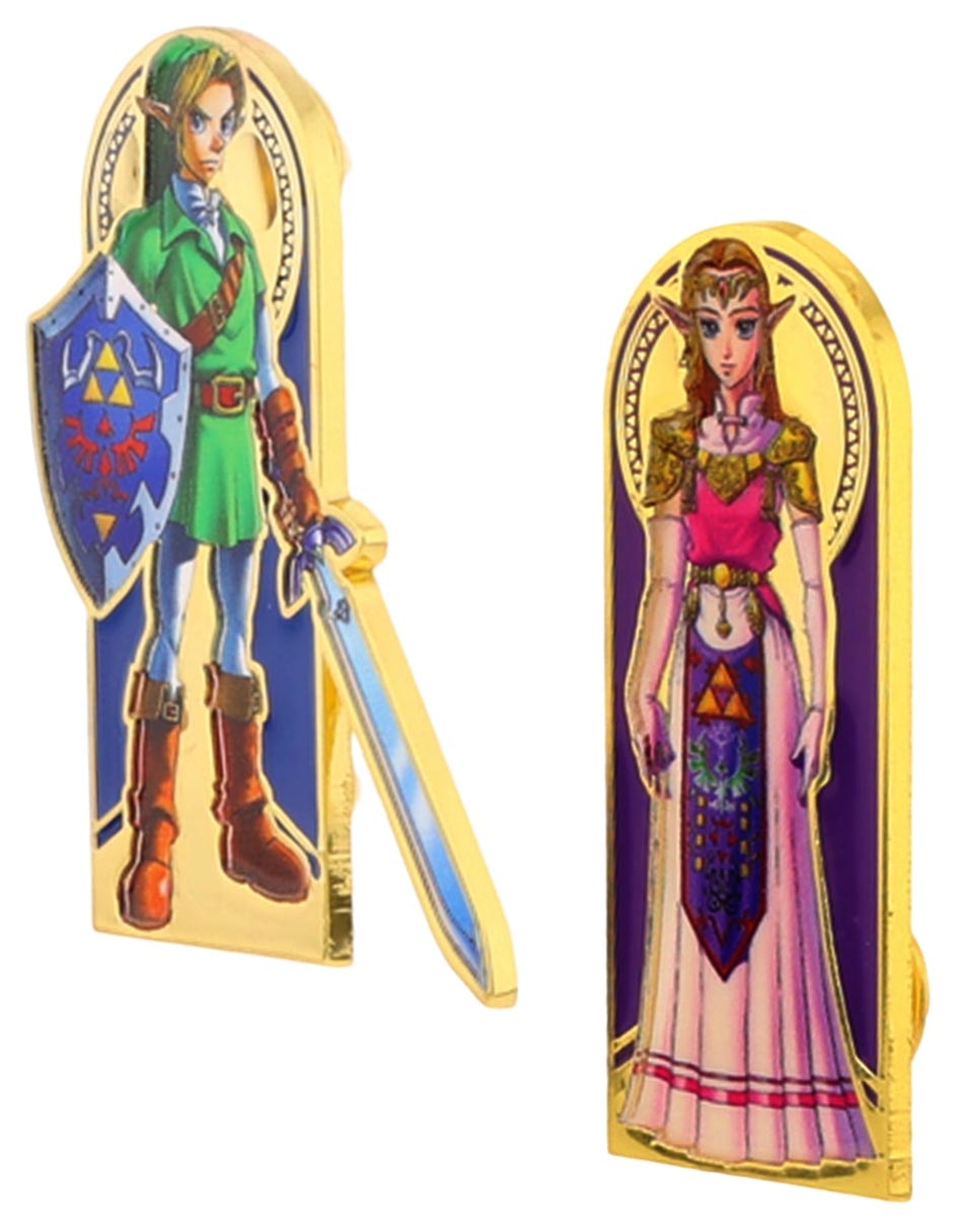 Set pin de metal Link y Zelda 2