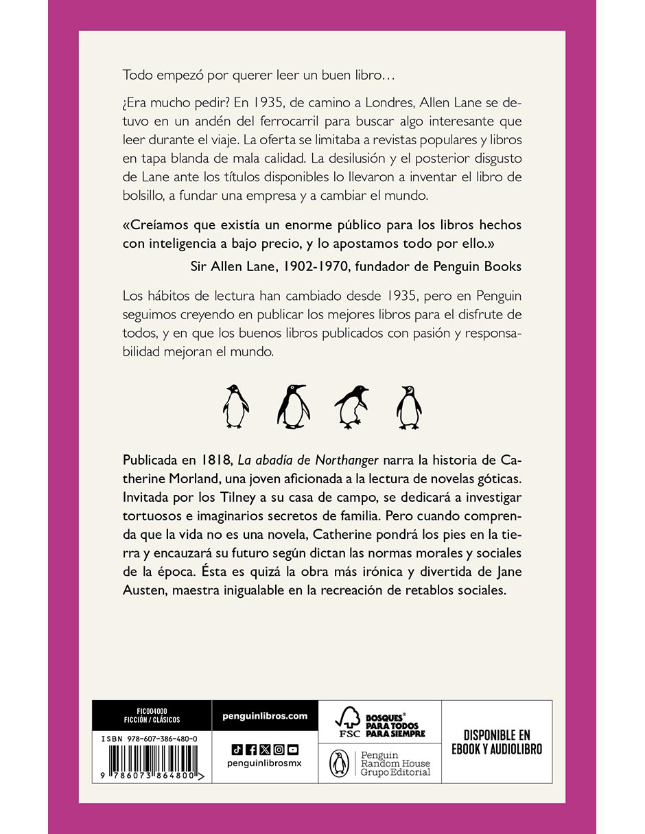 Libro La abadía de Northanger de Jane Austen 2