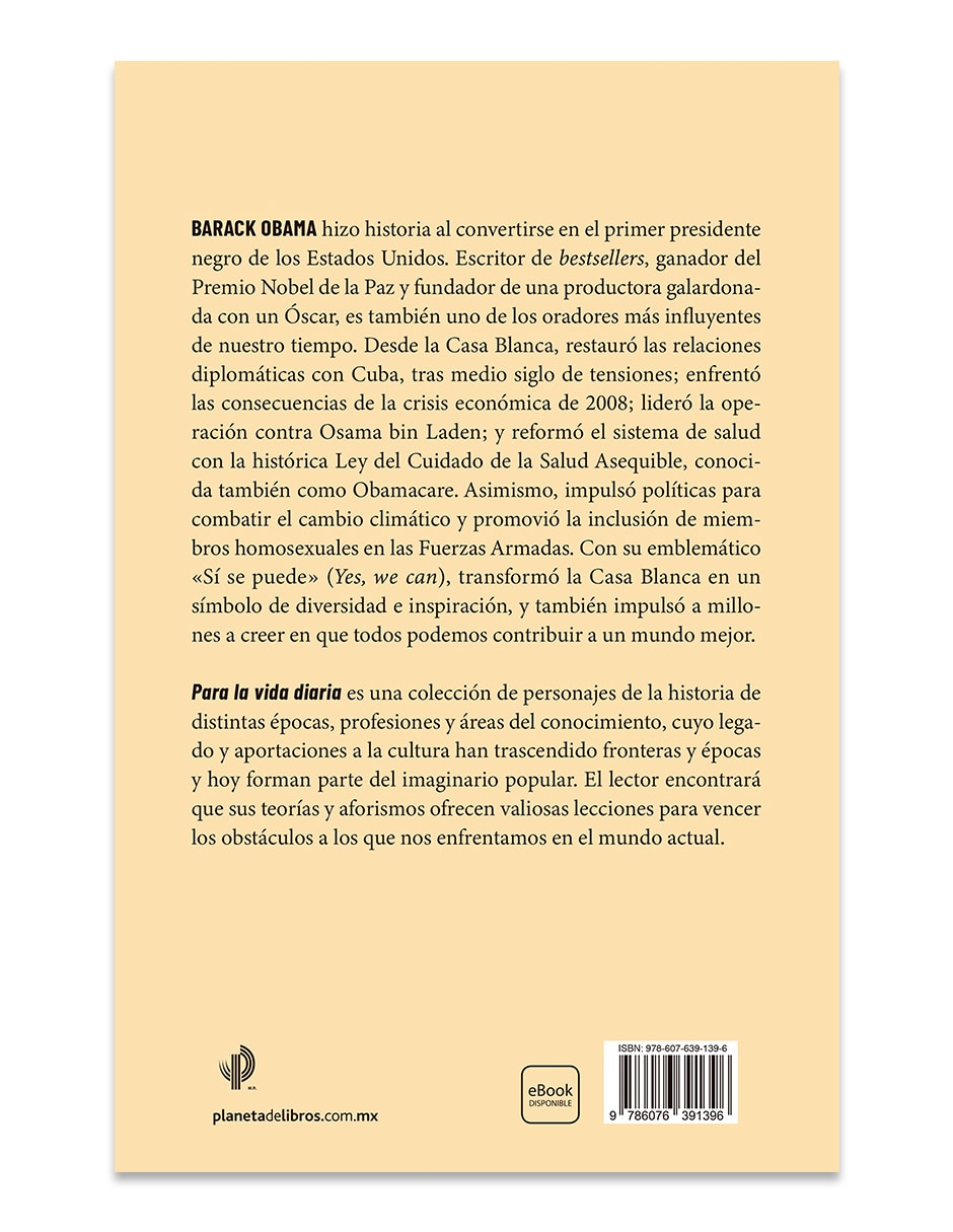 Libro Obama para la vida diaria de Estudio PE S.A.C. 2