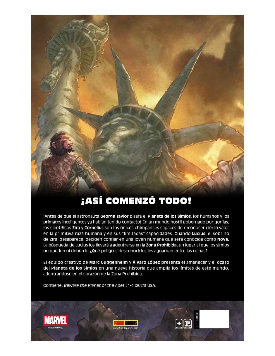 Cómic La Amenaza del Planeta de los Simios 2