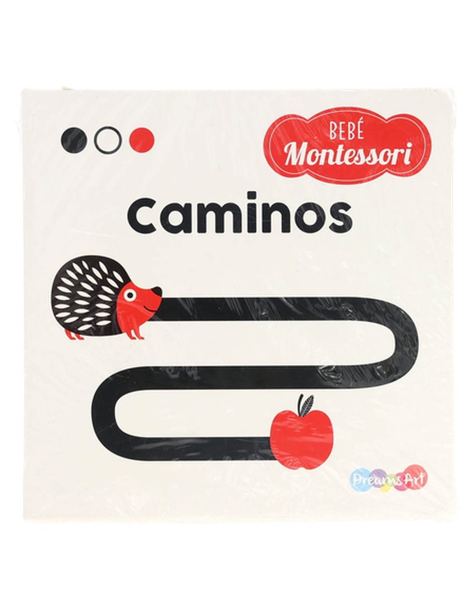 Set 4 libros Bebé Montesori Caminos + Forma + Animales +Vehículos