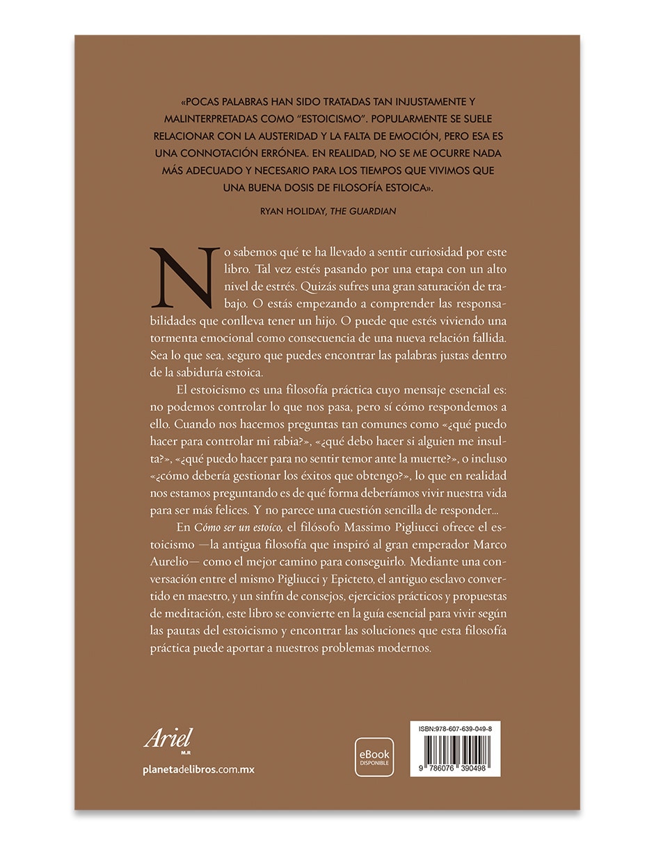 Libro Cómo ser un Estoico de Massimo Pigliucci 2